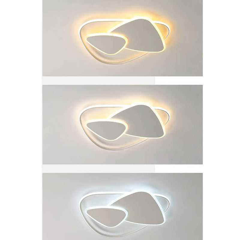 Minimalist Creative Geometric Triangle LED Flush Mount Ceiling Light