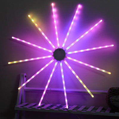 Creative RGB Illusion Windmill Fireworks LED String Lights