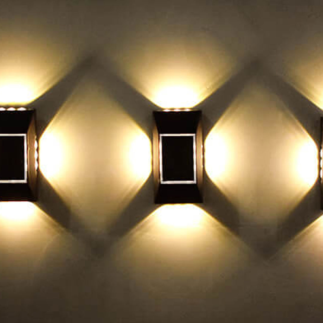 Lampe murale à LED solaire pour éclairage extérieur de jardin 