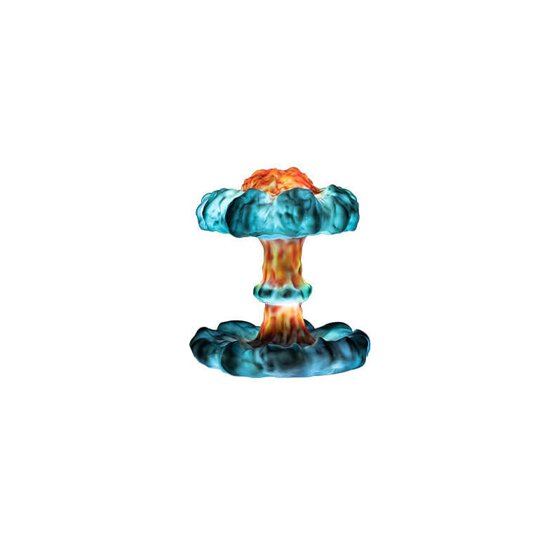 Creative Resin Nuclear Explosion Mushroom Cloud Design LED Night Light Table Lamp