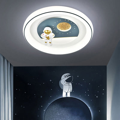 Kindlicher Augenschutz Cartoon Space Villain LED-Unterputzleuchte 