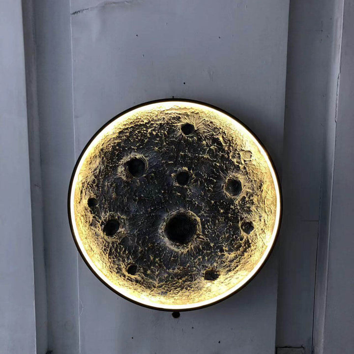 Modern Minimalist Creative Moon Aluminum LED Wall Sconce Lamp