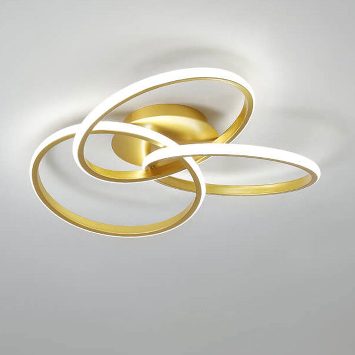 Nordic Light Luxus Ring Gestaffeltes Überlappungsdesign LED-Deckenleuchte 