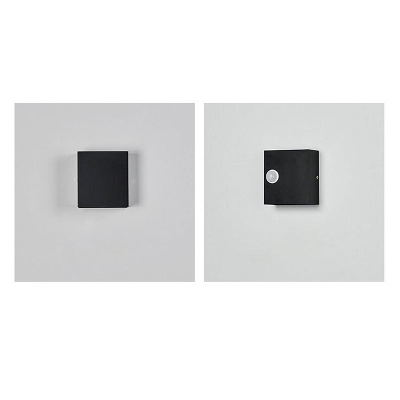 Modern Simple Square LED Body Sensor Wall Sconce Lamp