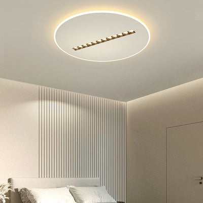 Modern Simple Flat Round Spotlights LED Flush Mount Ceiling Light