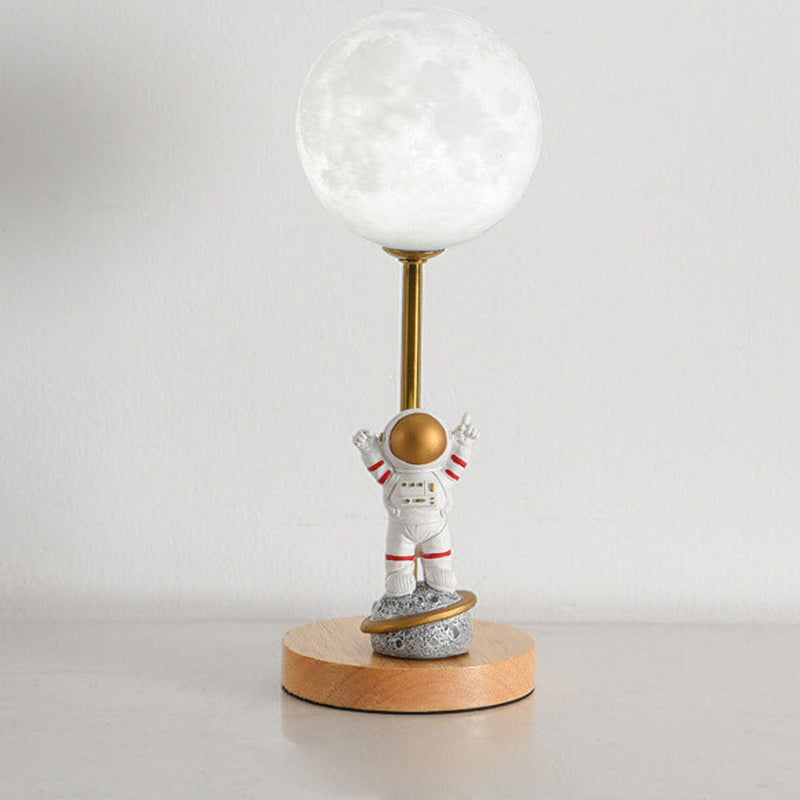 Nordic Creative 3D Printed Moon 1-Licht dekorative Tischlampe