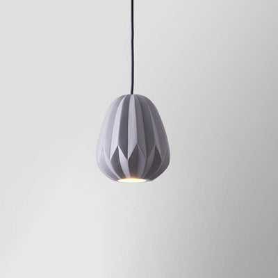 Nordic Macaron Texture Oval Resin 1-Light Pendant Light