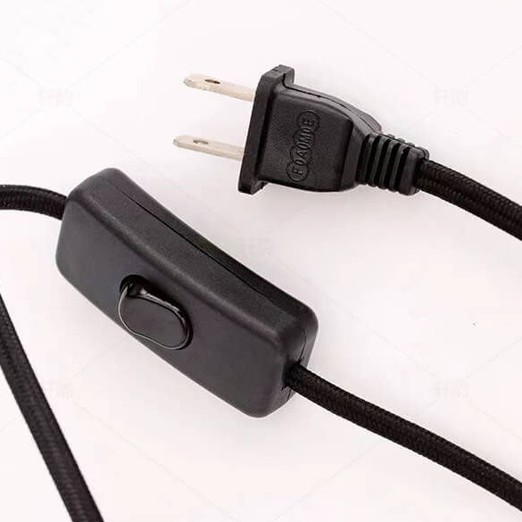 Pantalla de lámpara de tela minimalista japonesa de nogal, cilindro de 1 luz para lámpara de mesa 
