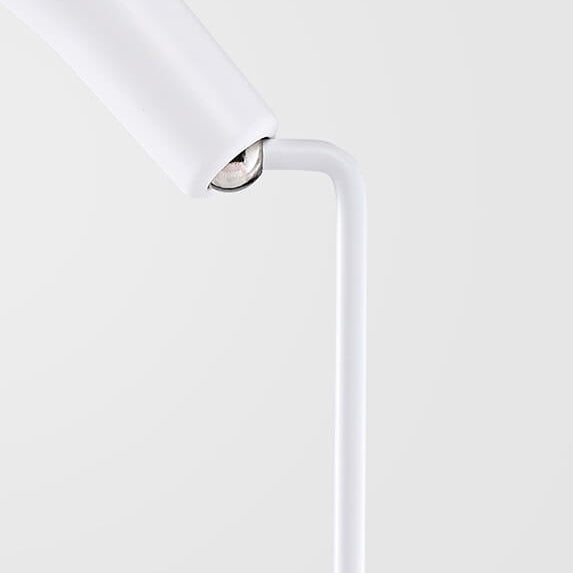 Modern Minimalist ABS Iron Cone White USB Charging Eye Protection LED Desk Lamp For Bedroom