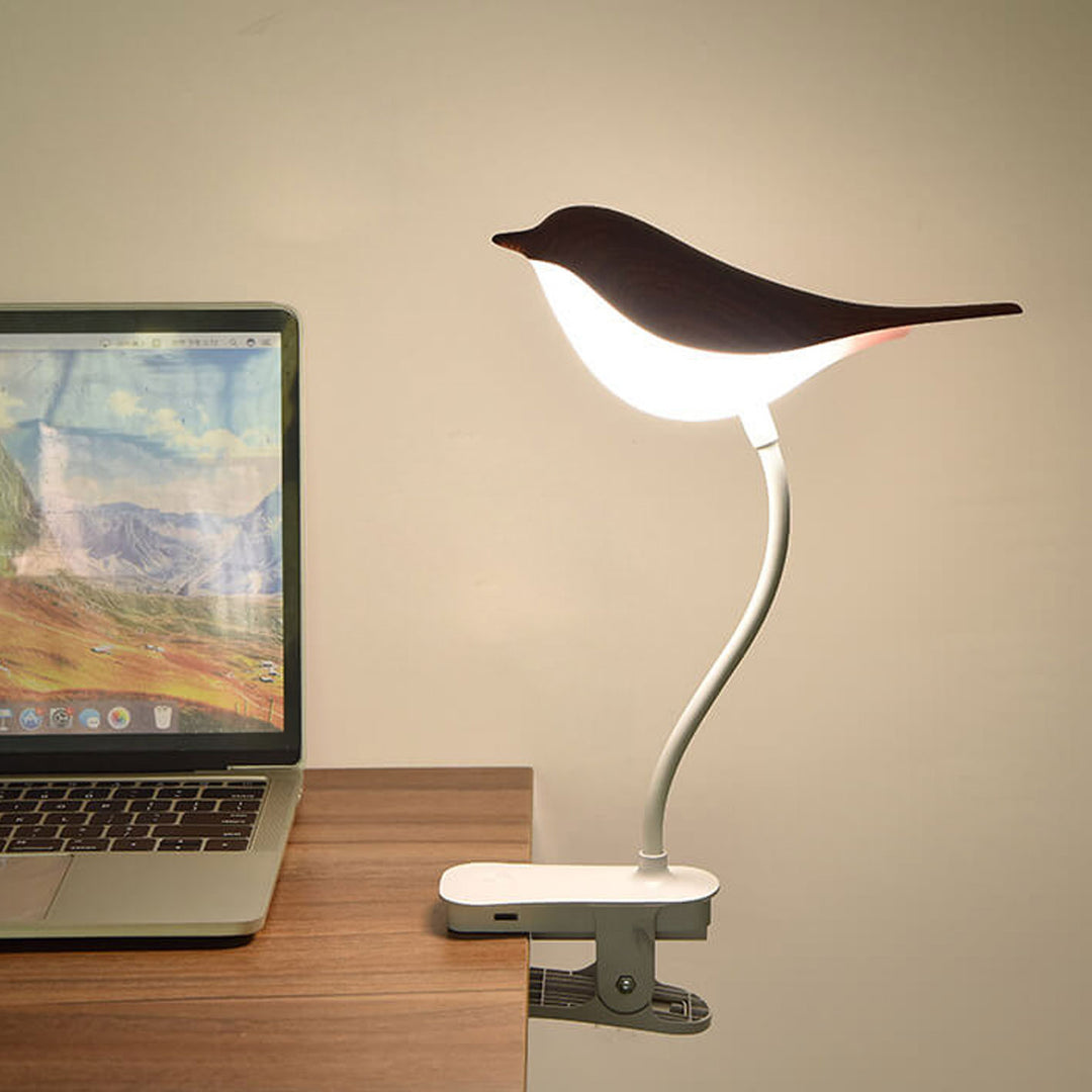 Nordic Creative Bird Clip USB Charging LED Night Light Table Lamp