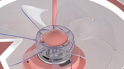 Étoile enfantine/Conception de dauphin Ventilateur LED silencieux avec montage affleurant 
