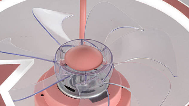 Étoile enfantine/Conception de dauphin Ventilateur LED silencieux avec montage affleurant 