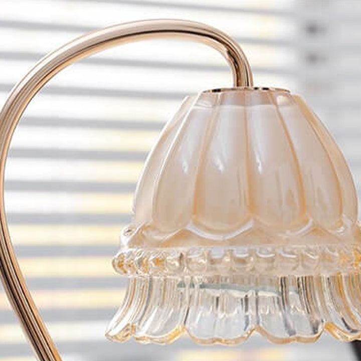 Kreative Glas-Glockenblume Aromalampe Schmelzende Wachstischlampe 