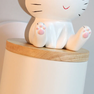 Creative Cartoon Cat Cylinder 1-Light Wall Sconce Lamp