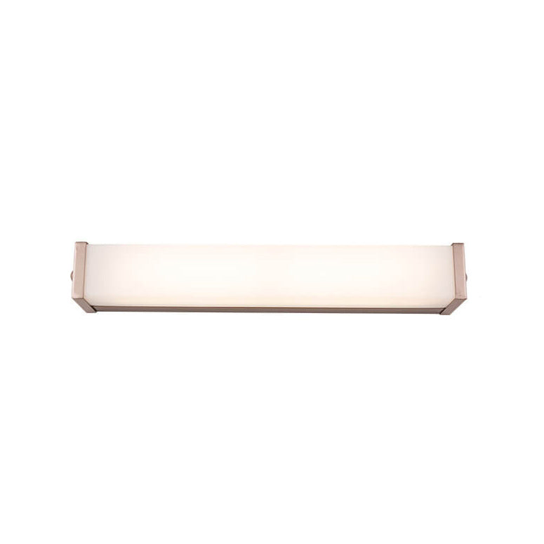 Modern Minimalist Rose Gold Square Strip Acrylic LED Wall Sconce Lamp