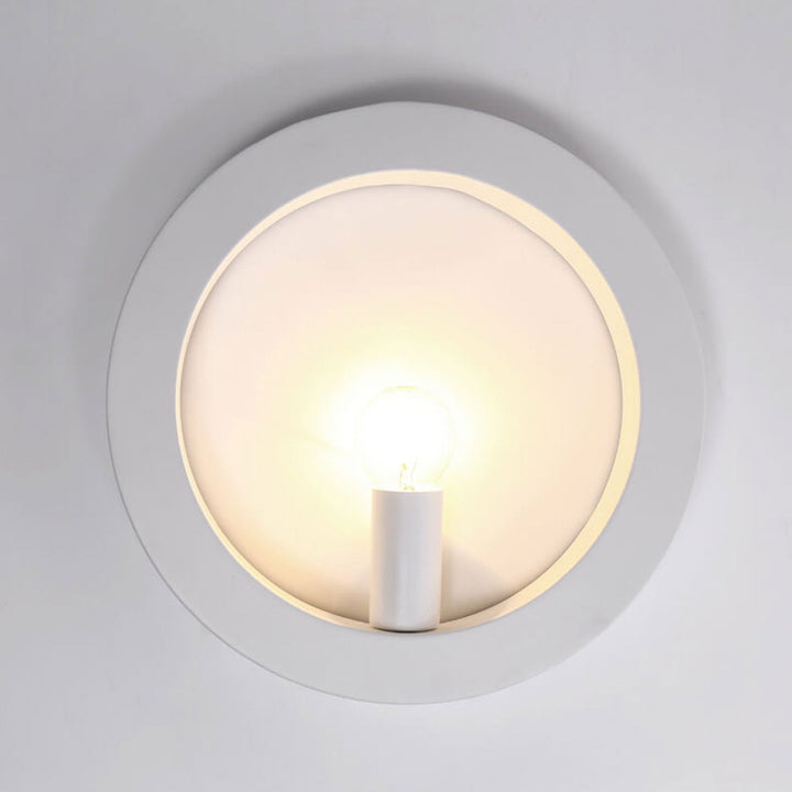 Moderne kreative quadratische/runde Wandleuchte aus Eisen mit 1 Flamme für das Schlafzimmer 