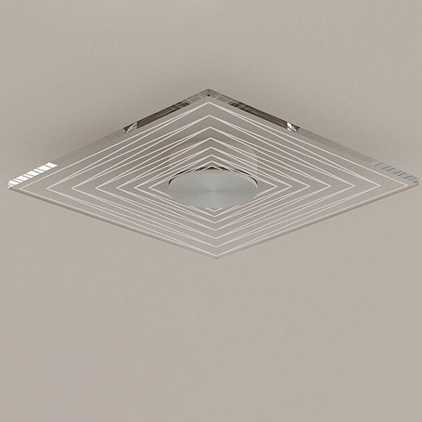 Minimalistischer runder quadratischer LED-Deckenleuchte aus Acryl 