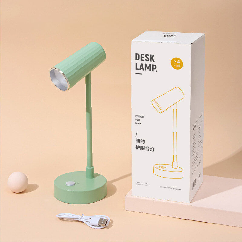 Nordic Minimalist Solid Color USB Rechargeable LED Reading Table Lamp