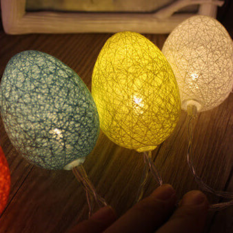 LED Easter Egg Cotton Wire String Lights Decorative Copper Wire String Lights
