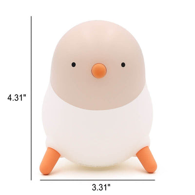 Cartoon Creative Chick Silicone Night Light LED Table Lamp