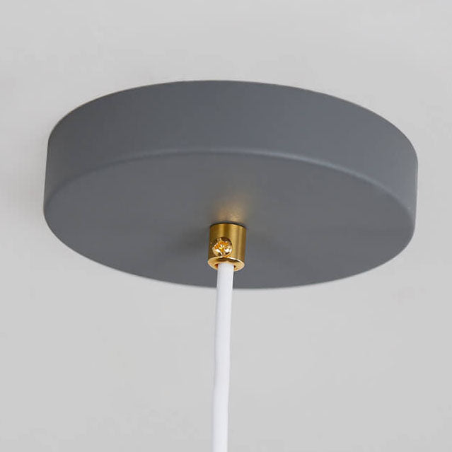 Nordische, minimalistische, einfarbige, schmiedeeiserne 1/3-Licht-Insel-Pendelleuchte