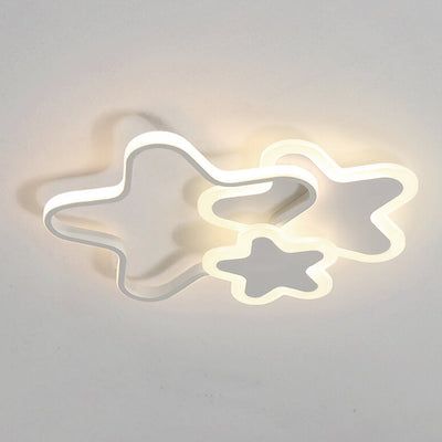 Nordic Cartoon Star Shape LED Flush Mount Ceiling Light