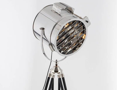 Industrial Simple Tripod Searchlight 1-Light Standing Floor Lamp