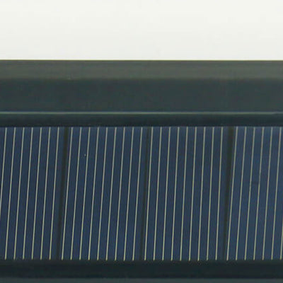 مصباح حائط LED مقاوم للماء في الهواء الطلق على شكل شبه منحرف شفاف ABS للطاقة الشمسية 