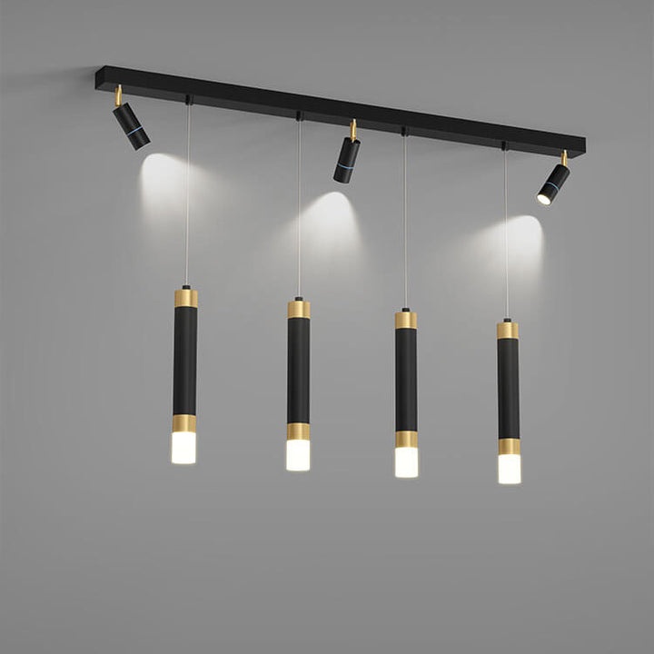 Spot LED en acrylique avec matériel moderne de luxe léger, suspension pour îlot 