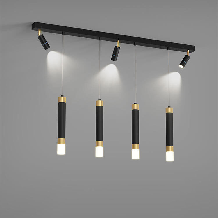 Modern Light Luxury Hardware Acrylic LED Spotlight Island Light Chandelier
