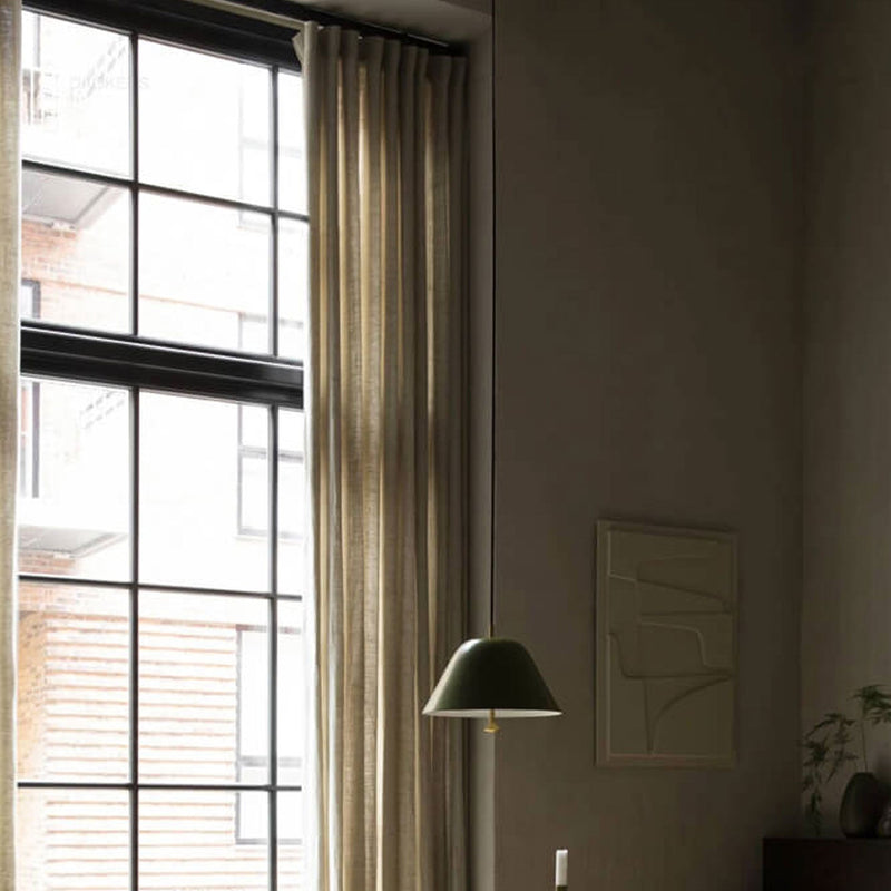 Danish Minimalist Cone Iron Acrylic 1-Light Pendant Light