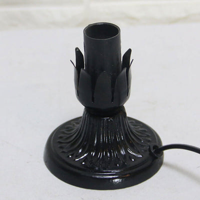 Lampe de table rétro Tiffany Design créatif de fleur 1 lumière 