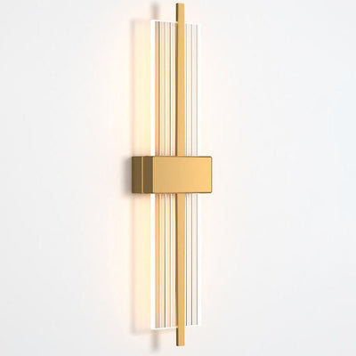 Leichte luxuriöse kreative rechteckige LED-Wandleuchte aus Acryl 