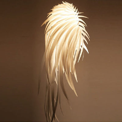 Modern PET Angel Wings Feather LED Pendant Light