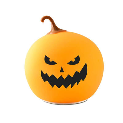 Halloween Round Pumpkin Pat Night Light Colorful Decorative LED Table Lamp