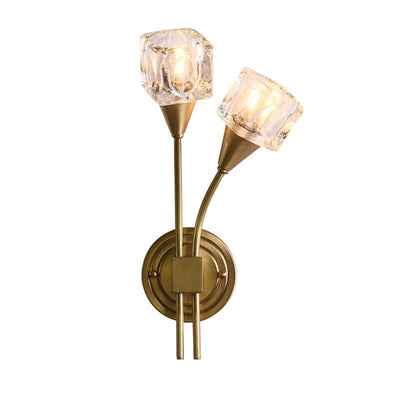 Modern Flower Shape 2-Light Armed Sconce Lamp