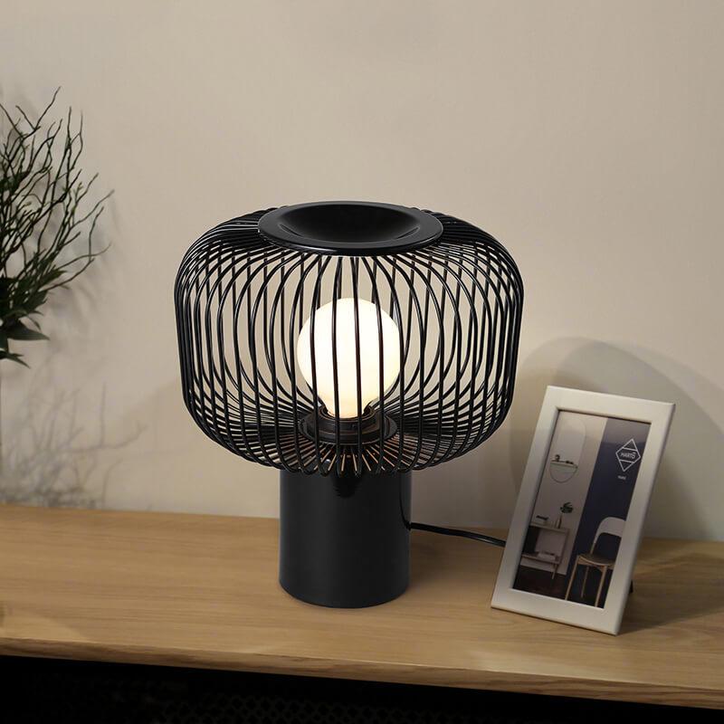 Nordic Creative Metal Cage Shade 1-Light Table Lamp