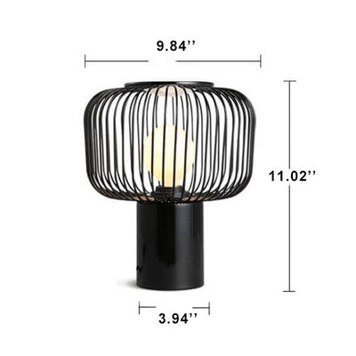 Nordic Creative Metal Cage Shade 1-Light Table Lamp