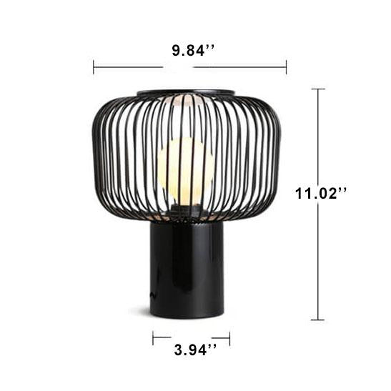 Nordic Creative Metal Cage Shade 1-Light Table Lamp