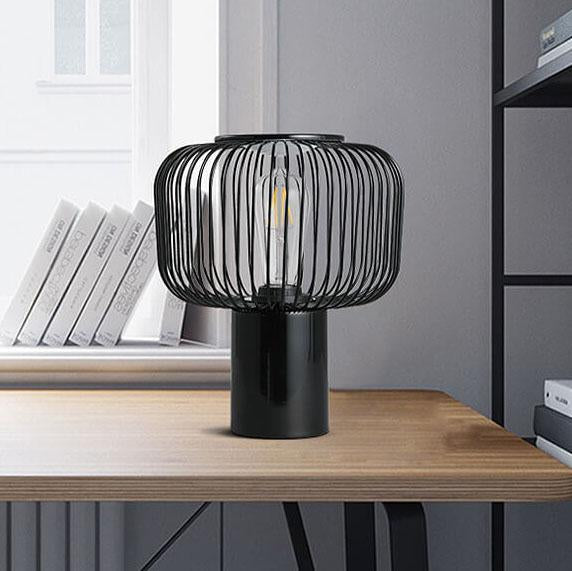 Nordic Creative Metal Cage Shade 1-Light Table Lamp