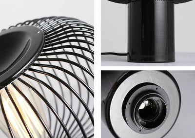 Nordic Creative Metal Cage Shade 1-Light Table Lamp