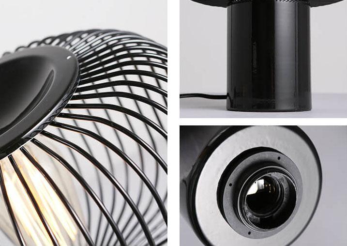 Nordic Creative Metal Cage Shade 1-Light Table Lamp
