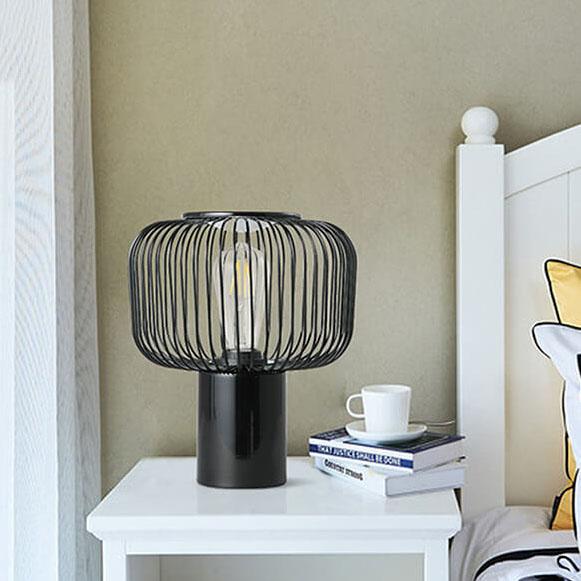 Nordic Creative Metal Cage Shade 1-Light Table Lamp