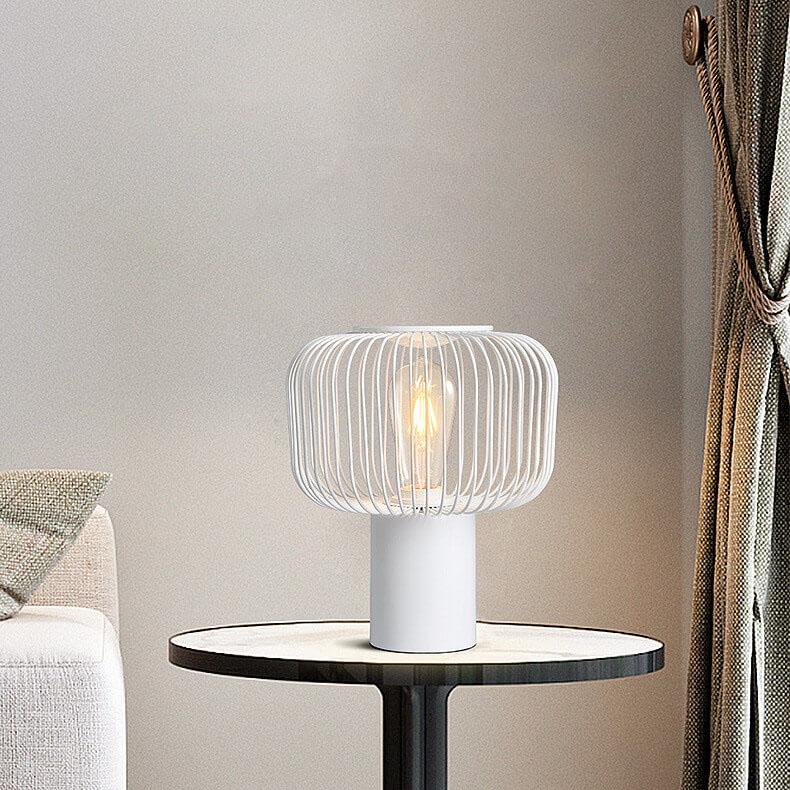 Nordic Creative Metal Cage Shade 1-Light Table Lamp