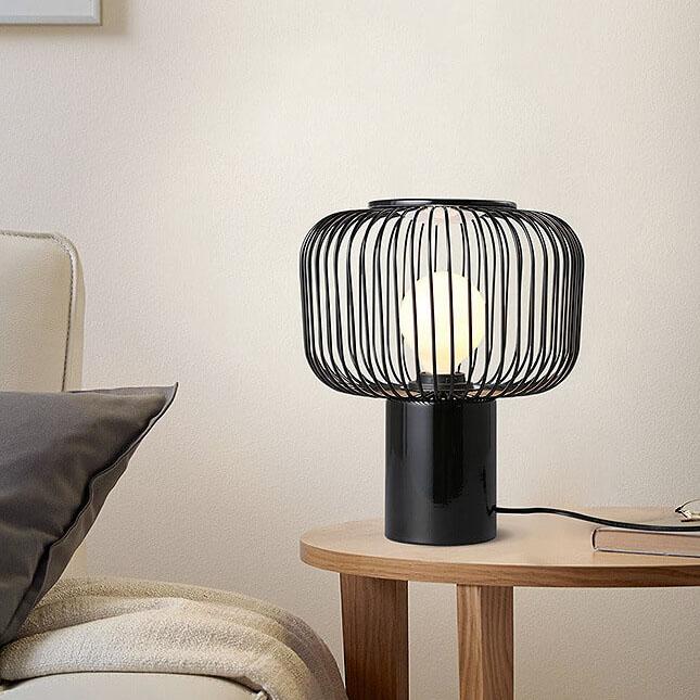 Nordic Creative Metal Cage Shade 1-Light Table Lamp
