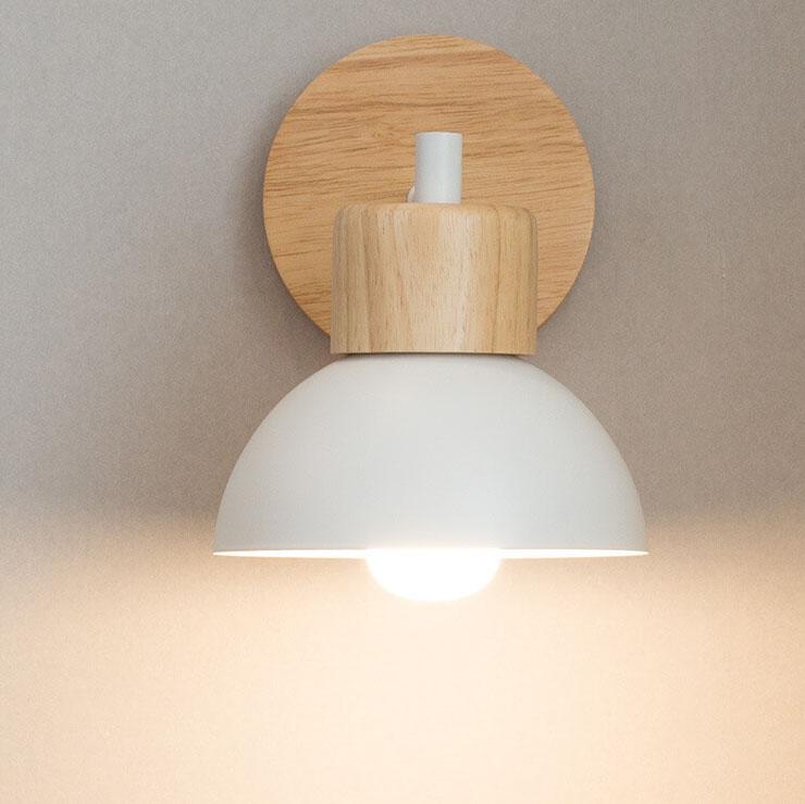 Nordic Holz Metall 1-Licht Wandleuchte Lampen 