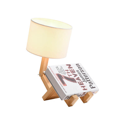 Modern Fabric Robot 1-Light Adjustable Table Lamps