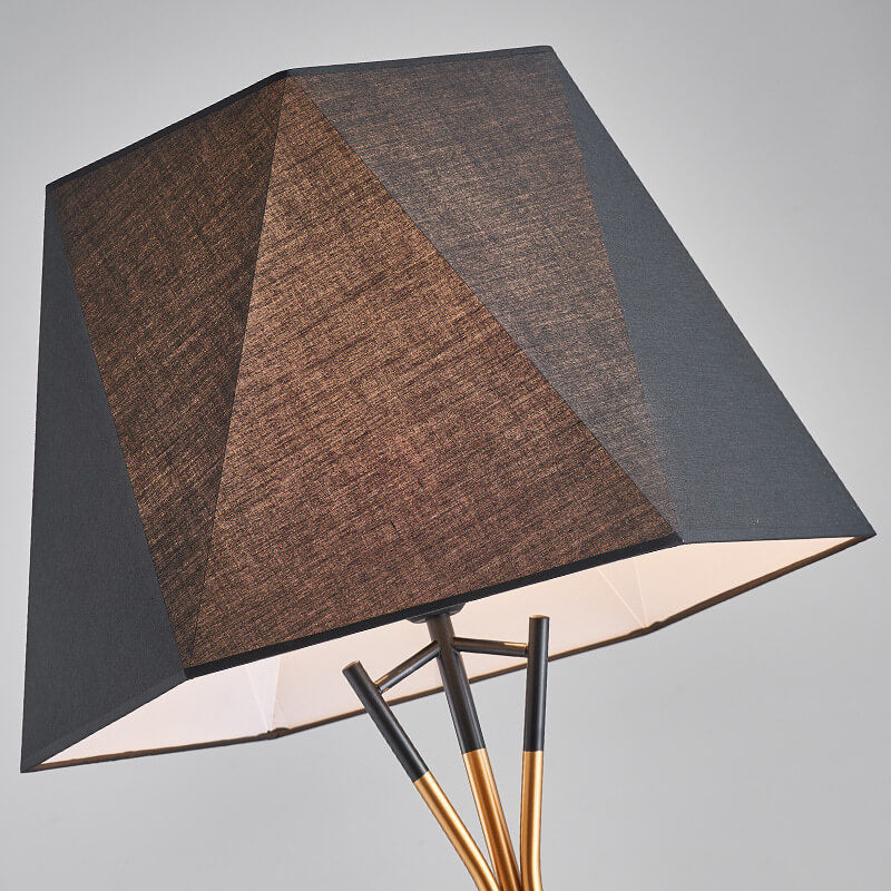 Fabric Lampshade 1-Light Geometric Tripod Standing Floor Lamps