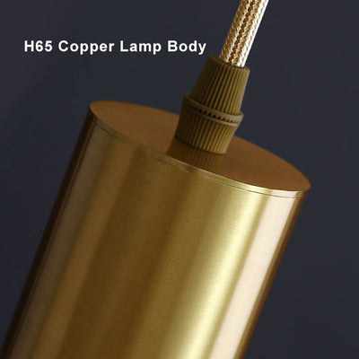 Simple 1-Light Long Cylinder LED Pendant Light