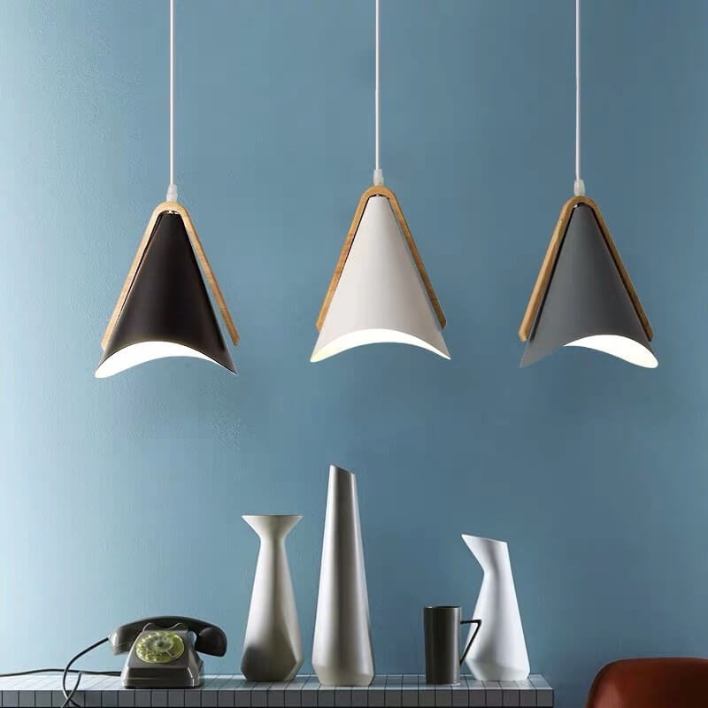 Suspension Luminaire Nordique Simple Cône à 1 Lumière 